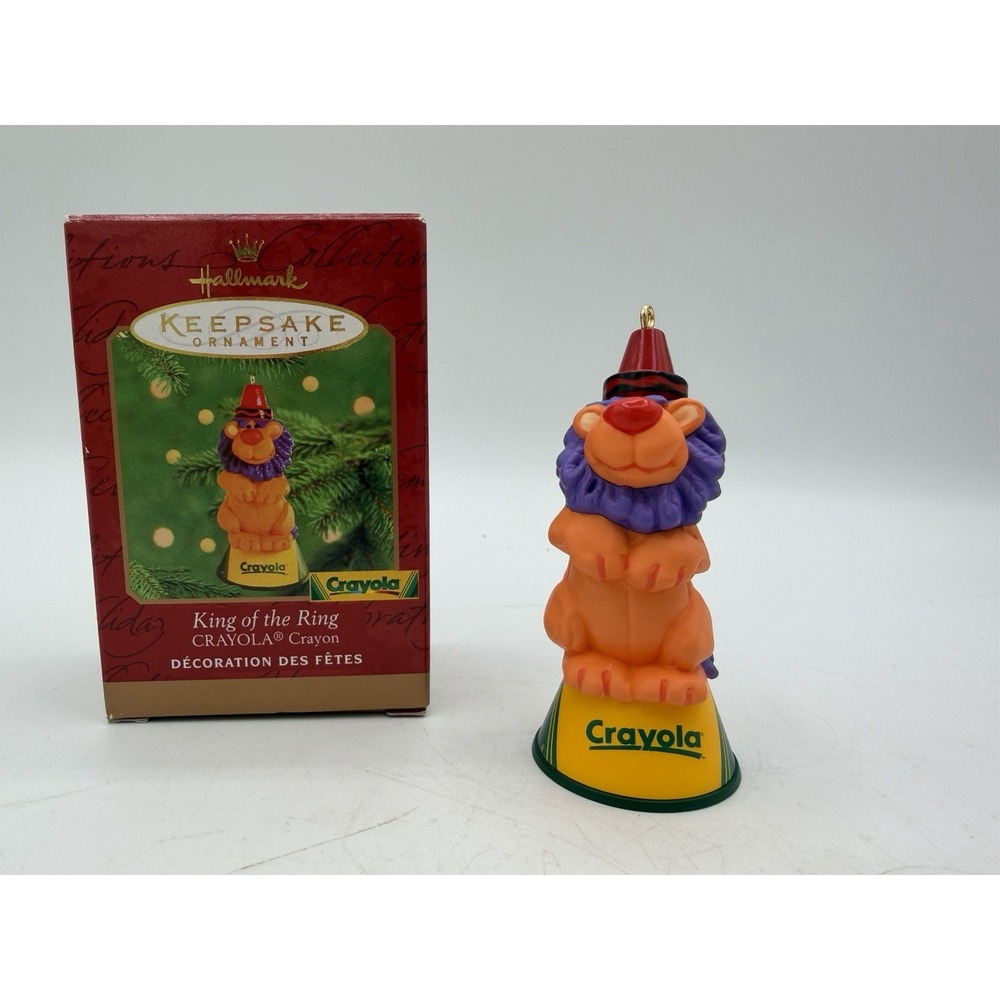 🎨👑 Hallmark Keepsake Ornament – King of the Ring (Crayola) 2000 NOS 🎄✨